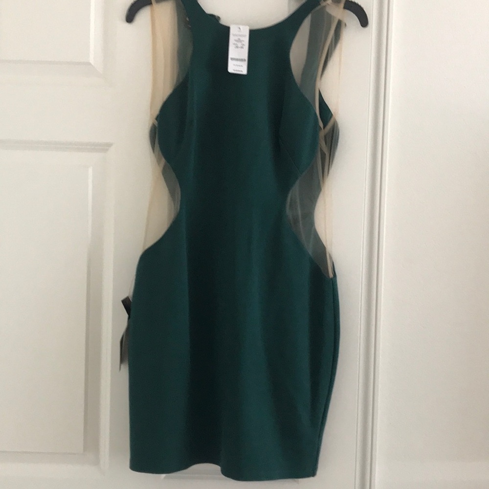 Bebe green sexy dress